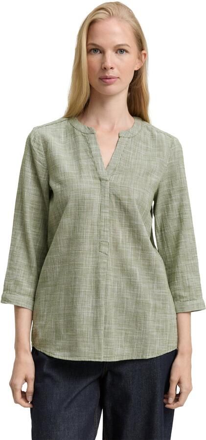 Tom Tailor Klassieke blouse met ingesneden ronde hals - Foto 6