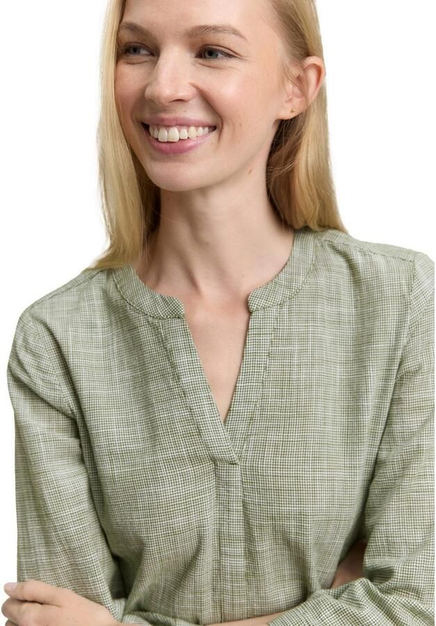 Tom Tailor Klassieke blouse met ingesneden ronde hals - Foto 3