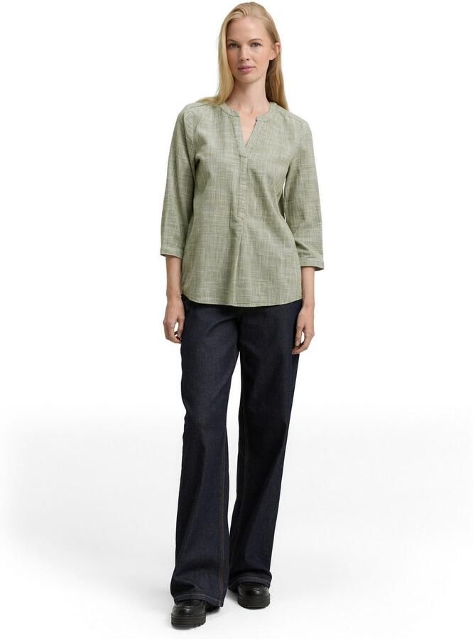 Tom Tailor Klassieke blouse met ingesneden ronde hals - Foto 2