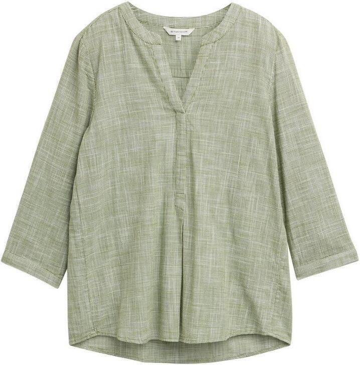 Tom Tailor Klassieke blouse met ingesneden ronde hals - Foto 4