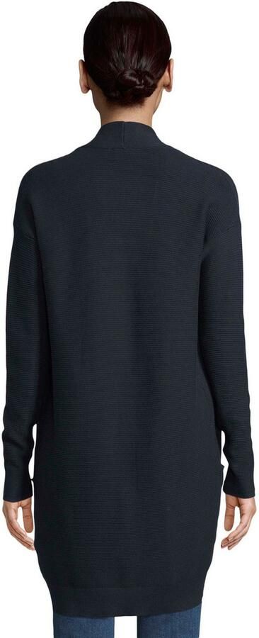 Tom Tailor Lang vest van geribd gebreide stof met opgestikte zakken - Foto 5