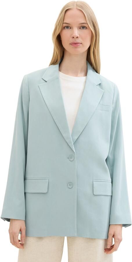 Tom Tailor Lange blazer met klepzakken - Foto 5