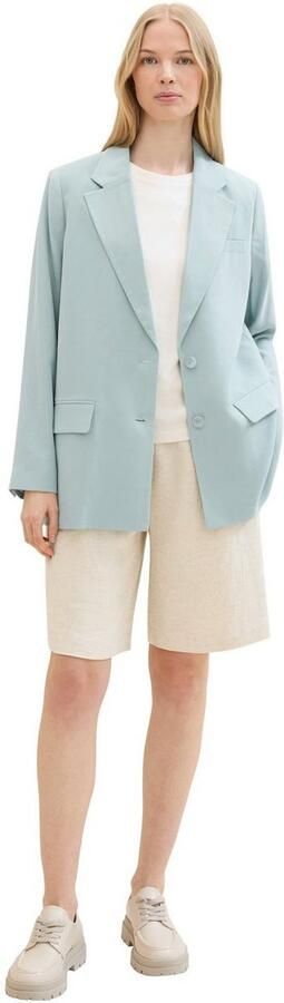 Tom Tailor Lange blazer met klepzakken - Foto 4