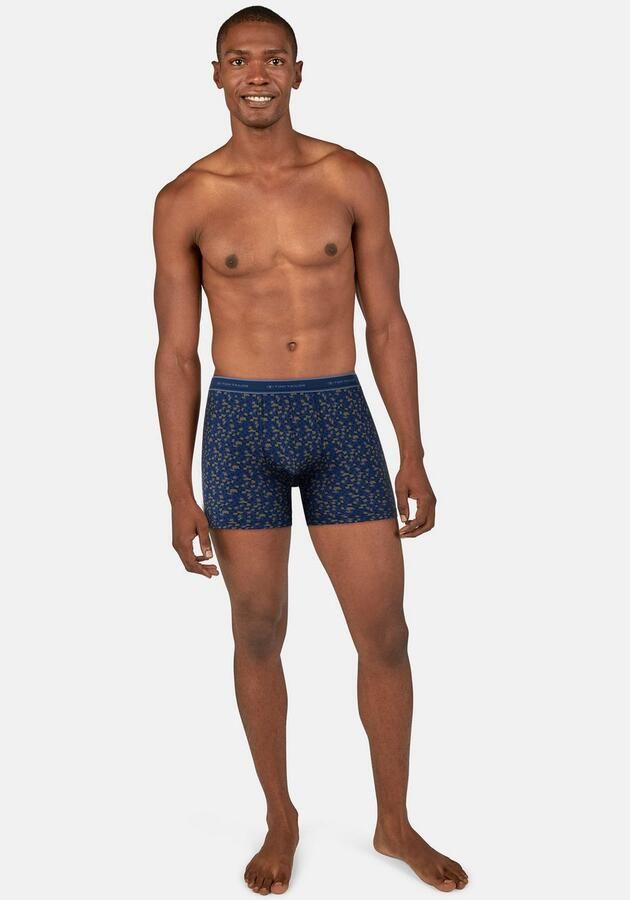 Tom Tailor Lange boxershort comfortabel nauw elastisch logoband katoenmix met patroon (Set van 2) - Foto 3