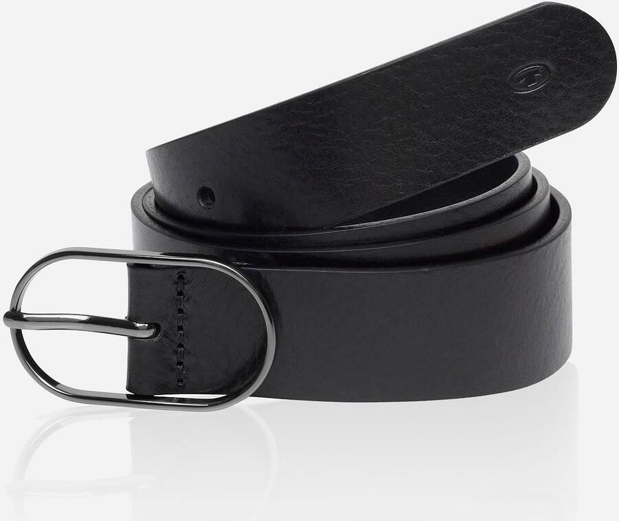 Tom Tailor Leren riem TT-HOPE Logo-blindstempel op de punt - Foto 4