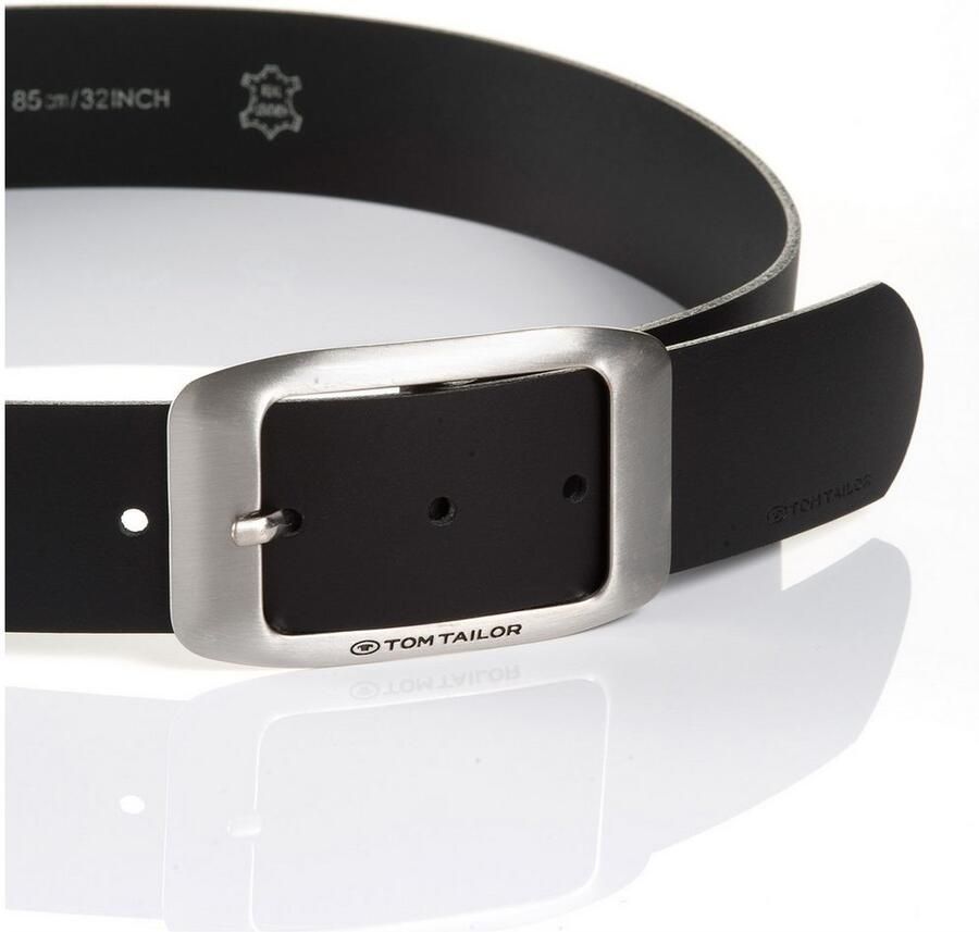 Tom Tailor Leren riem TTAMY 4 cm brede damesriem modieus veelzijdig