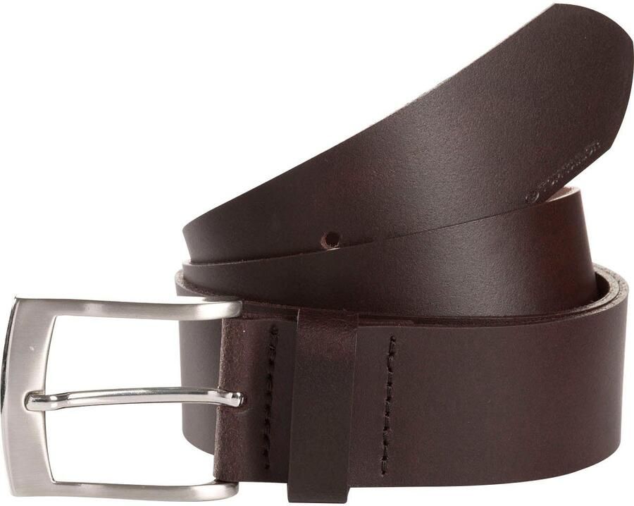 Tom Tailor Leren riem TTANDREW 4 cm breed herenriem jeans en casual tot