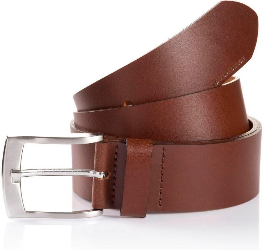 Tom Tailor Leren riem TTANDREW 4 cm breed herenriem jeans en casual tot