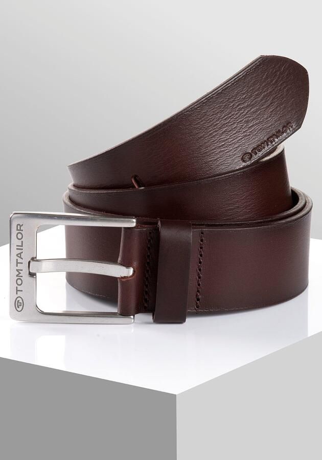 Tom Tailor Leren riem TTCALVINPLUS 4 cm brede herenriem casual en jeanslook - Foto 5