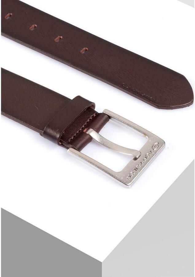 Tom Tailor Leren riem TTCALVINPLUS 4 cm brede herenriem casual en jeanslook - Foto 4