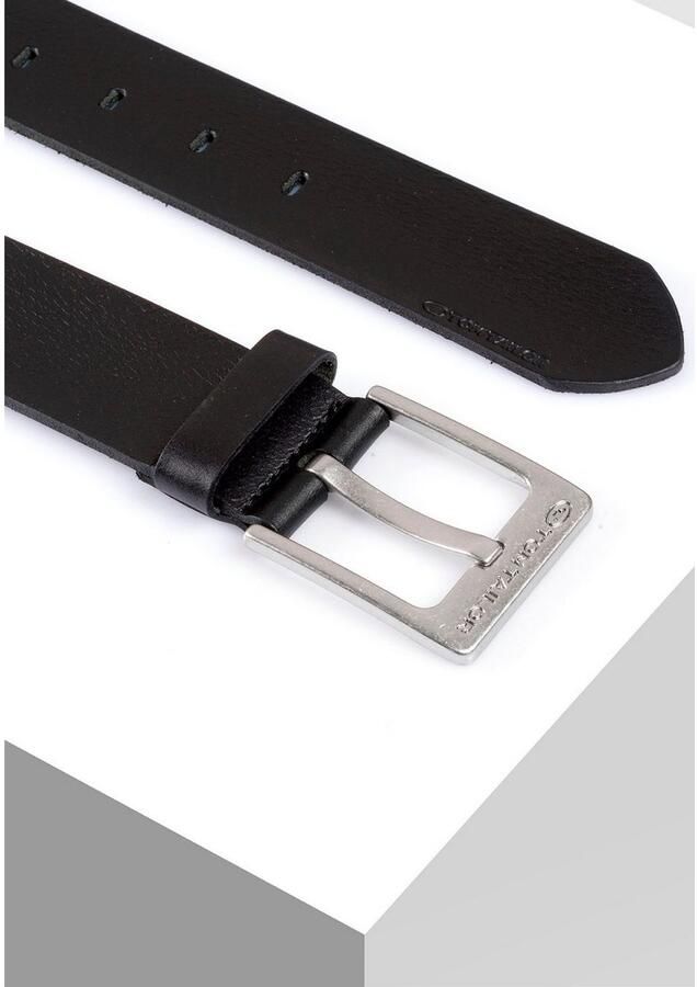 Tom Tailor Leren riem TTCALVINPLUS 4 cm brede herenriem casual en jeanslook - Foto 3
