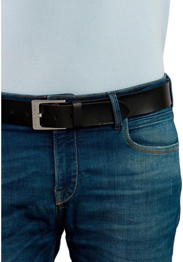 Tom Tailor Leren riem TTCALVINPLUS 4 cm brede herenriem casual en jeanslook - Foto 4