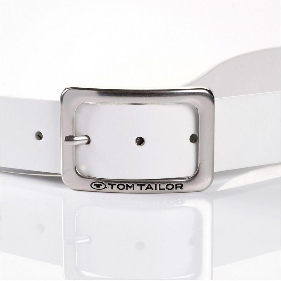 Tom Tailor Leren riem TTEVE 4 cm brede dameslerenriem klassiek must-have