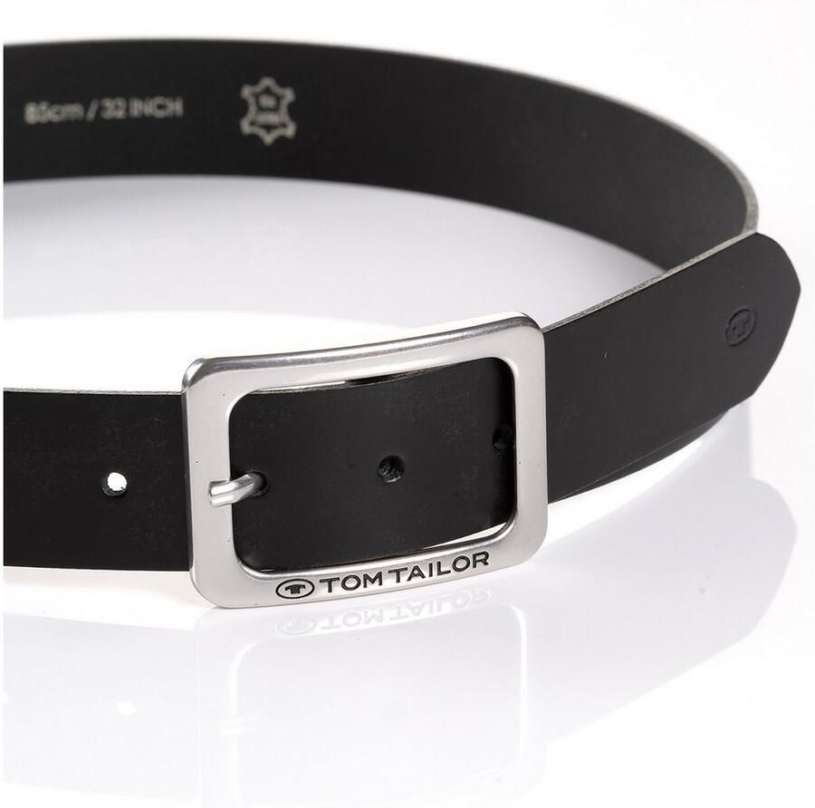 Tom Tailor Leren riem TTEVE 4 cm brede dameslerenriem klassiek must-have