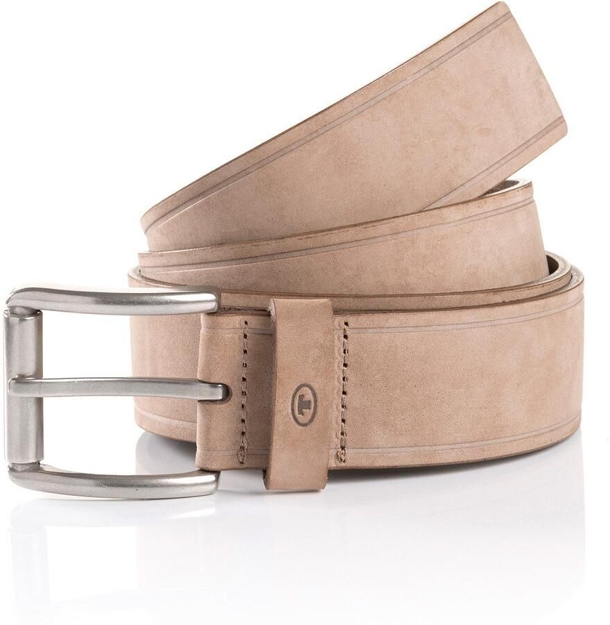 Tom Tailor Leren riem TTJAY met zilverkleurige gesp - Foto 5