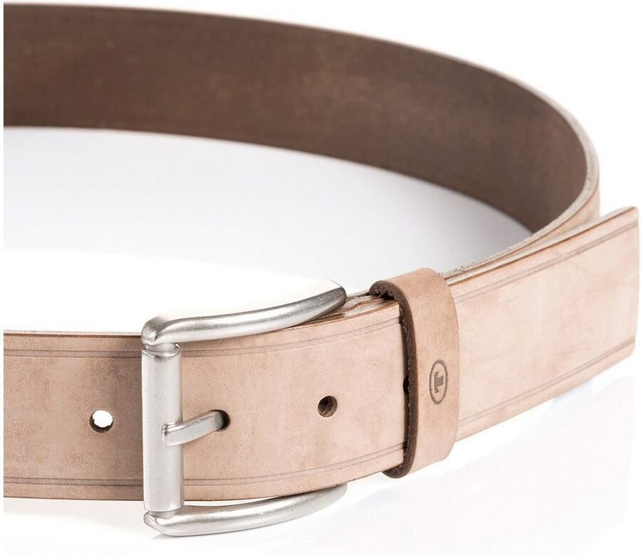 Tom Tailor Leren riem TTJAY met zilverkleurige gesp
