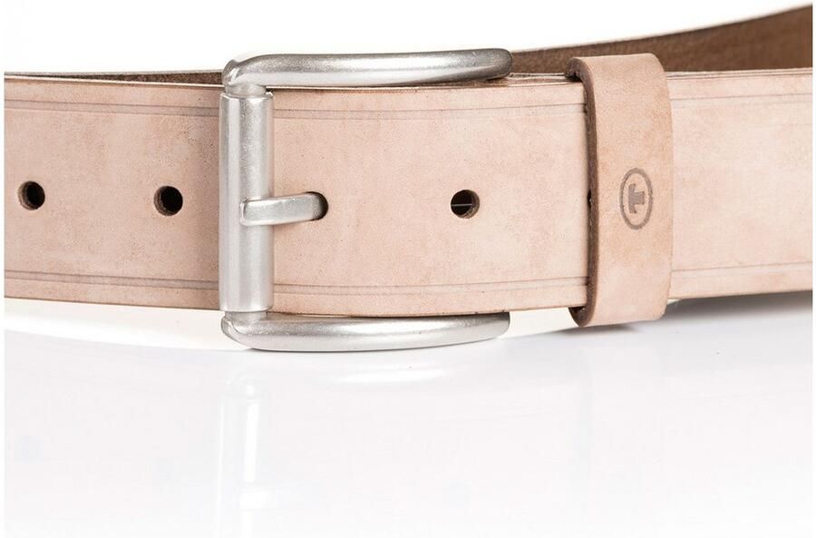 Tom Tailor Leren riem TTJAY met zilverkleurige gesp - Foto 4