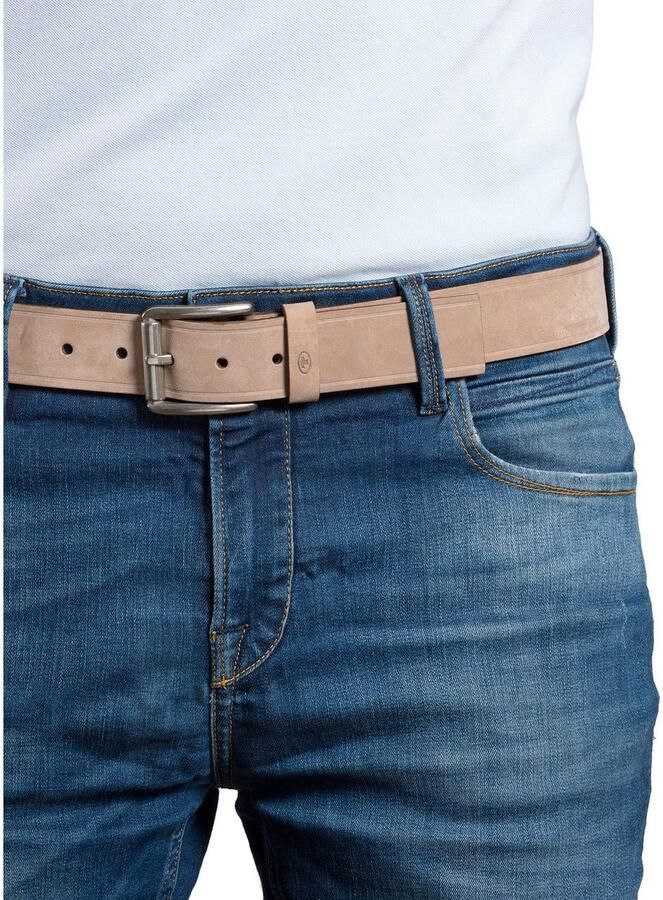 Tom Tailor Leren riem TTJAY met zilverkleurige gesp - Foto 3