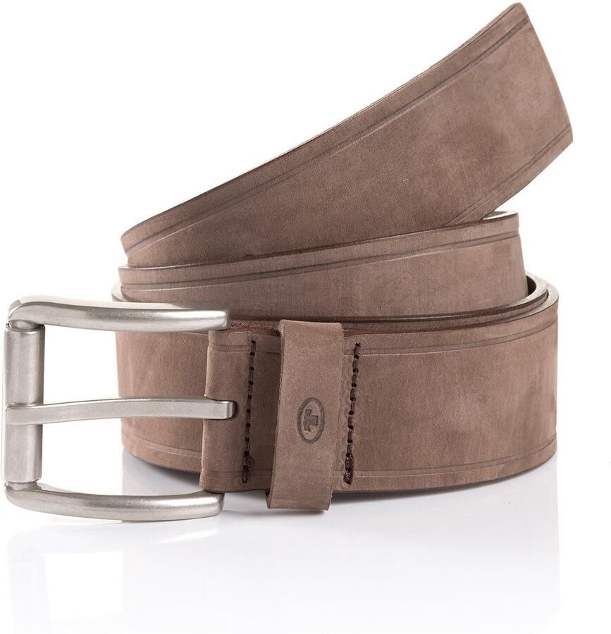 Tom Tailor Leren riem TTJAY met zilverkleurige gesp - Foto 5