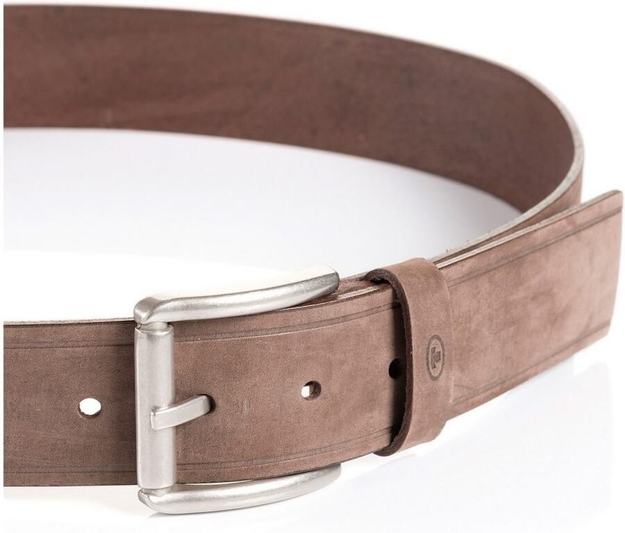 Tom Tailor Leren riem TTJAY met zilverkleurige gesp