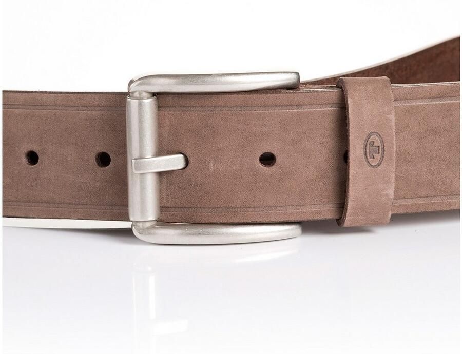 Tom Tailor Leren riem TTJAY met zilverkleurige gesp - Foto 3