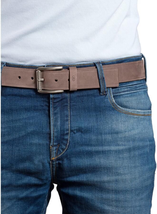 Tom Tailor Leren riem TTJAY met zilverkleurige gesp - Foto 4