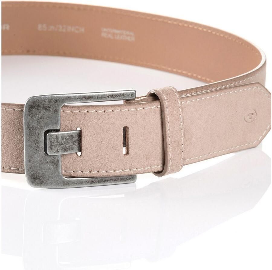 Tom Tailor Leren riem TTLUCY 4 cm brede damengordel casual en jeanslook