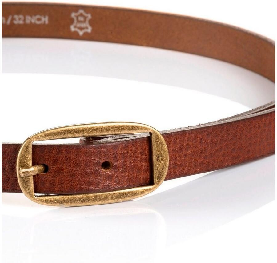 Tom Tailor Leren riem TTMARIAH 2 cm brede damesriem modieus veelzijdig rustieke vintage-look