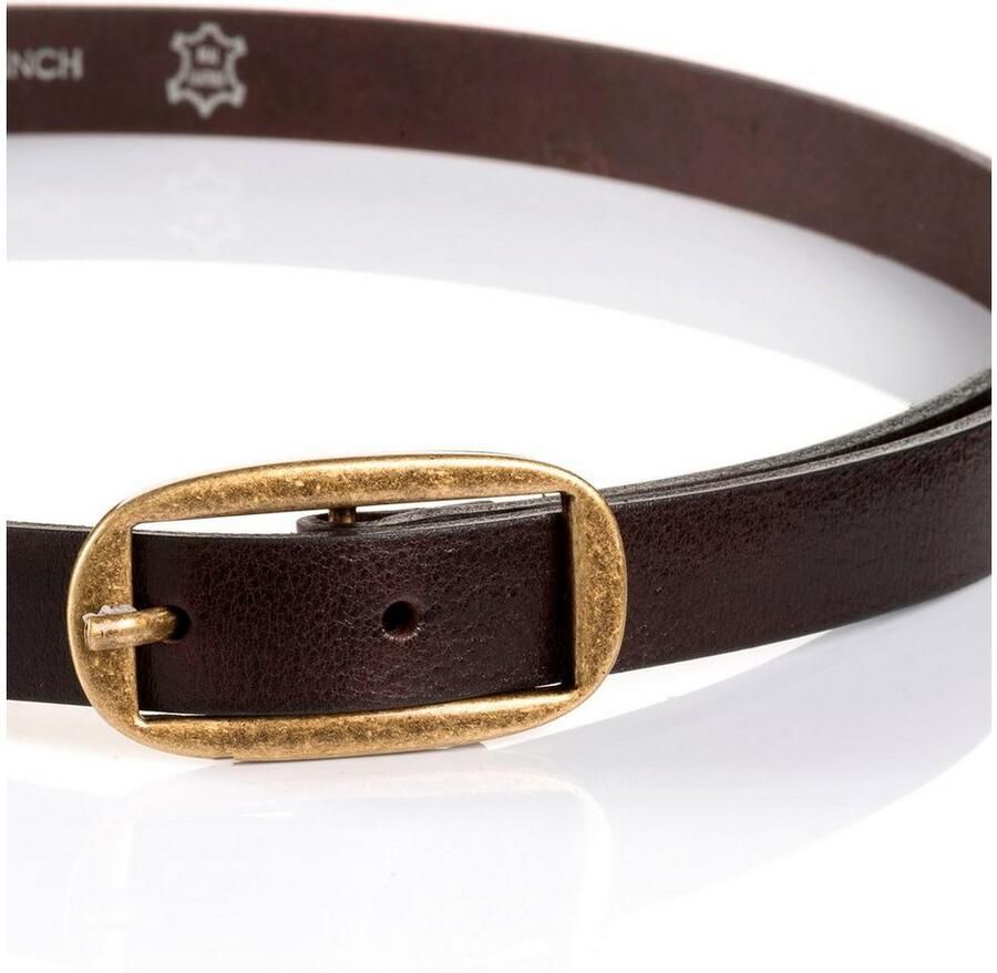 Tom Tailor Leren riem TTMARIAH 2 cm brede damesriem modieus veelzijdig rustieke vintage-look