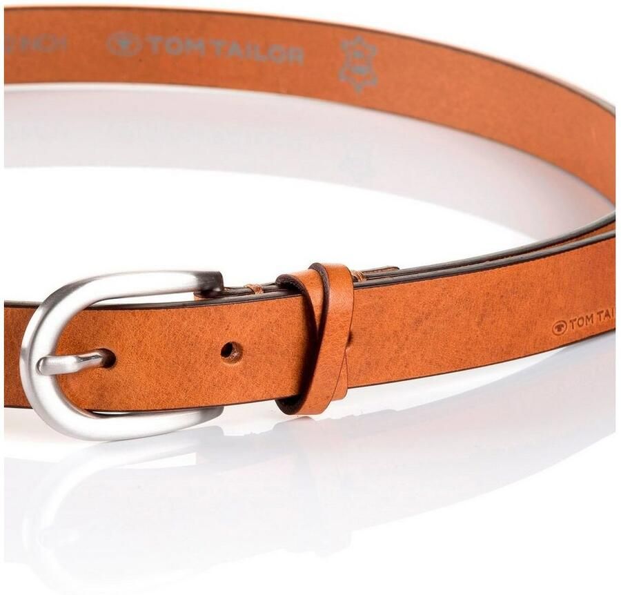 Tom Tailor Leren riem TTNELLY 2 cm brede damesriem modieus veelzijdig