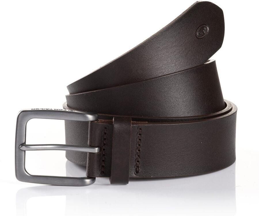 Tom Tailor Leren riem TTSCOTT 3 5 cm breed herenriem jeans en casual tot - Foto 6