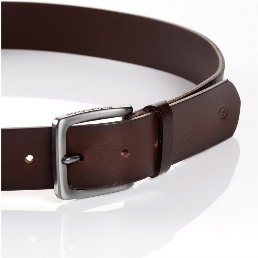 Tom Tailor Leren riem TTSCOTT 3 5 cm breed herenriem jeans en casual tot