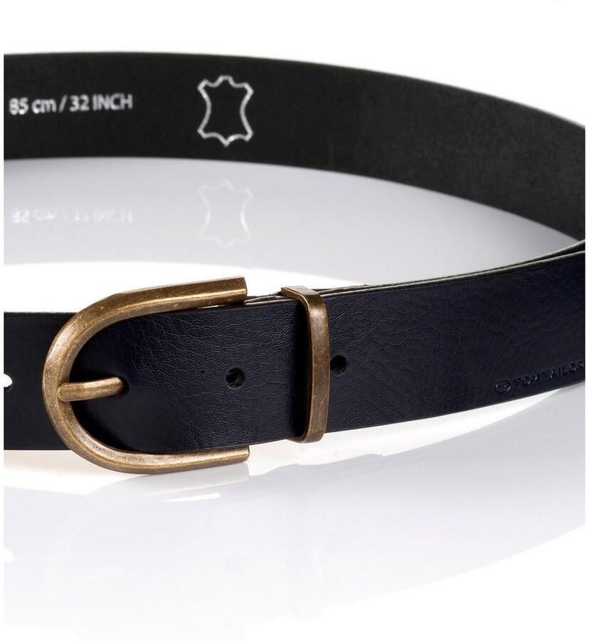 Tom Tailor Leren riem TTSYLKE 3 cm brede damesriem sluiting in vintage-look puur leer - Foto 2