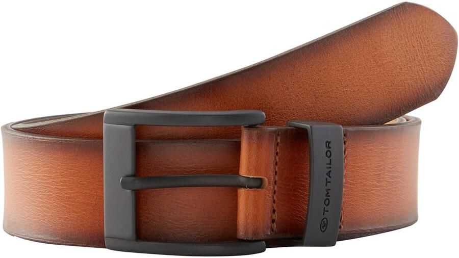 Tom Tailor Leren riem TTTHOMAS 4 cm brede herengordel casual en jeanslook tot - Foto 2