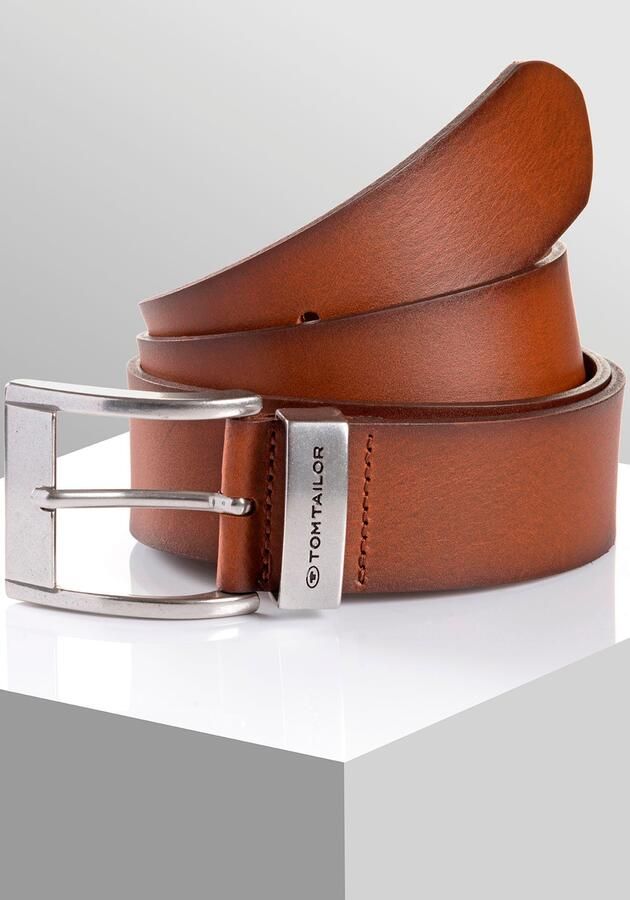 Tom Tailor Leren riem TTTOM 4 cm brede herenriem casual en jeanslook (set) - Foto 5