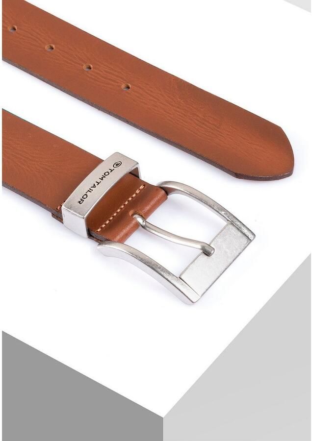 Tom Tailor Leren riem TTTOM 4 cm brede herenriem casual en jeanslook (set) - Foto 4