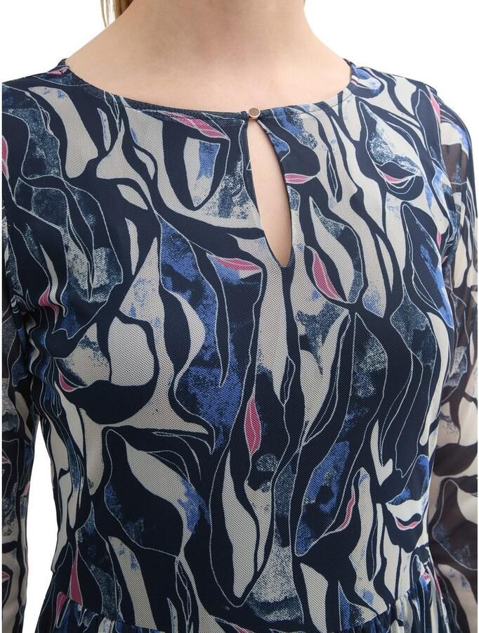 Tom Tailor Midi-jurk met ronde hals