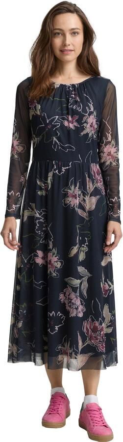 Tom Tailor Getailleerde vrijetijdsjurk van mesh - Foto 6