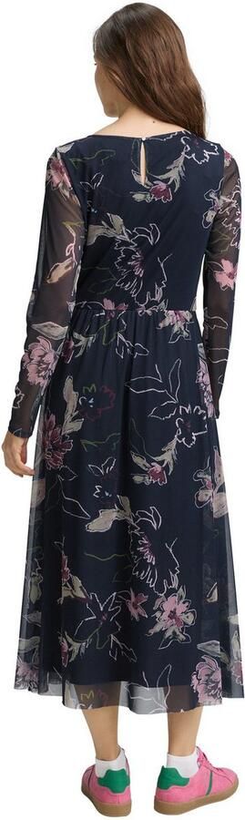 Tom Tailor Getailleerde vrijetijdsjurk van mesh - Foto 4