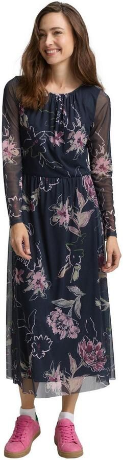 Tom Tailor Getailleerde vrijetijdsjurk van mesh - Foto 5