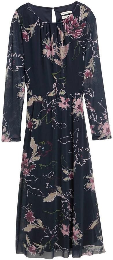 Tom Tailor Getailleerde vrijetijdsjurk van mesh - Foto 3