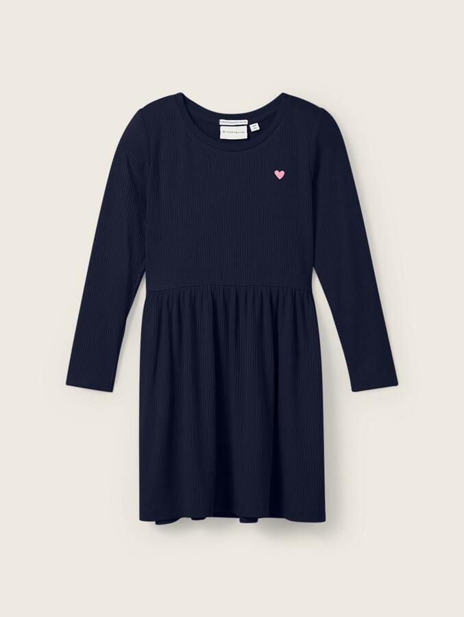 Tom Tailor Midi-jurk in rib-look met stretch - Foto 2