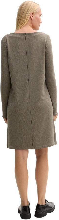 Tom Tailor Mini-jurk van jacquard met pied-de-poule en boothals - Foto 4