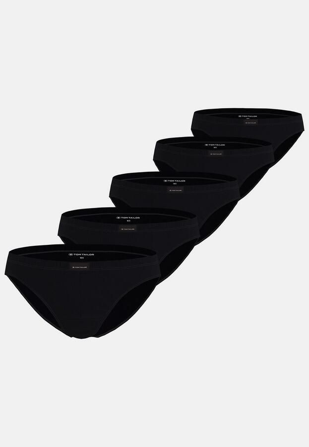 Tom Tailor Minislip Colorado zacht comfortabel smal ademend brede band met logo (Set van 5) - Foto 5