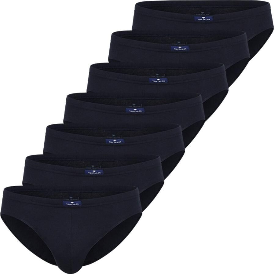 Tom Tailor Minislip Texas comfortabel basic nauw zacht ademend met logo brede band (Set van 7) - Foto 5