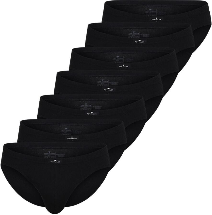 Tom Tailor Minislip Texas comfortabel basic nauw zacht ademend met logo brede band (Set van 7) - Foto 2