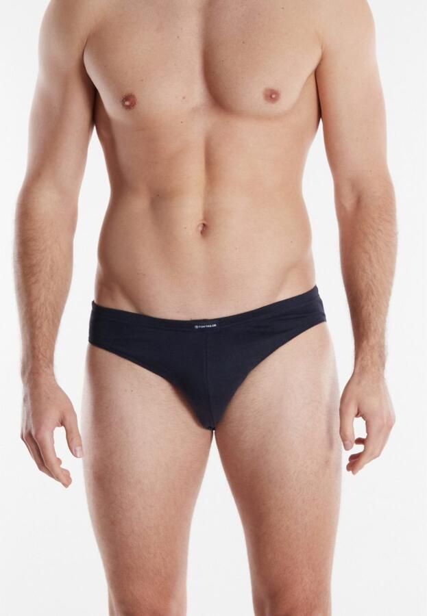 Tom Tailor Minislip Texas comfortabel basic nauw zacht ademend met logo brede band (Set van 7) - Foto 3