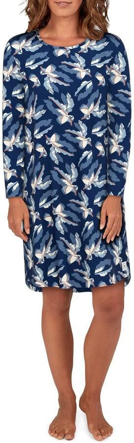 Tom Tailor Nachthemd illa met print lange mouwen ronde hals katoenmix ade d - Foto 2