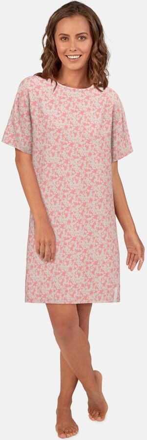 Tom Tailor Nachthemd Westport met print korte mouwen ronde hals katoenmix comfortabel zacht - Foto 5