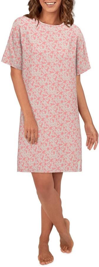 Tom Tailor Nachthemd Westport met print korte mouwen ronde hals katoenmix comfortabel zacht - Foto 4